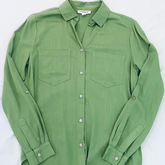 beachlunchlounge celedon blouse Womens Extra Small soft flowy resort cruise - Picture 2 of 10